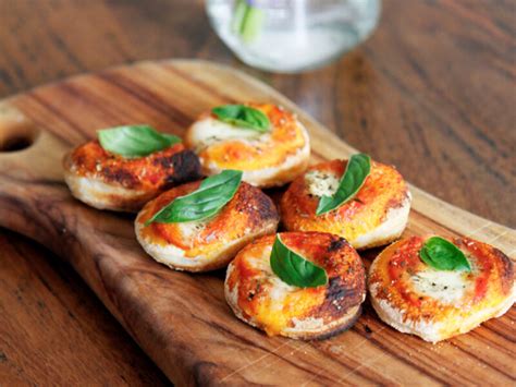 Tomato and Mozarella Pizzette - Aperol Spritz