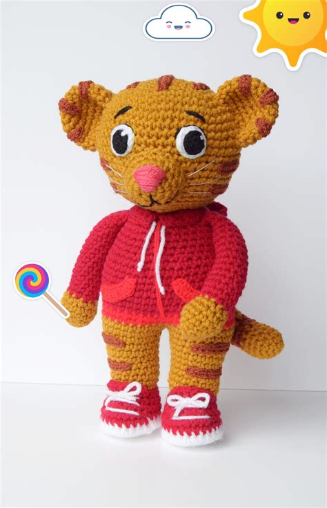 Crochet Doll Pattern Daniel Tiger Daniel Tiger Crochet Doll - Etsy