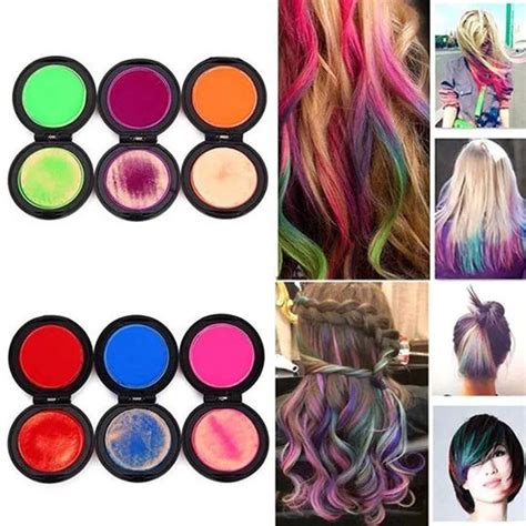 Dropshipping 6Colors/Set Temporary Hair Dye Washable Pro Salon One time Hair Dye Color Paint ...