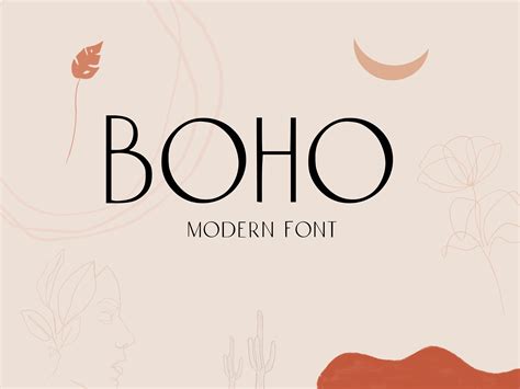 Boho Modern Font Boho Logo Font Boho Wedding Font Boho - Etsy