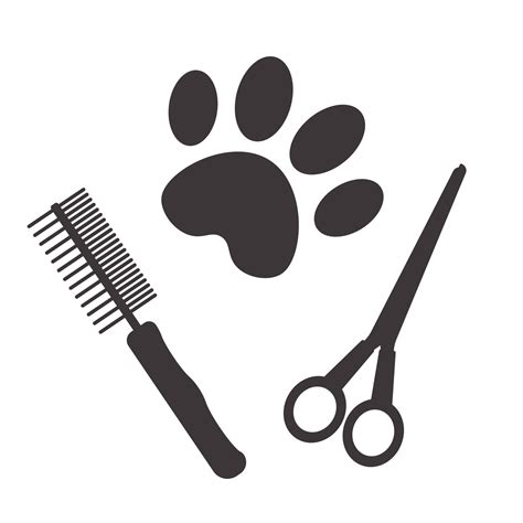 Pet grooming poster on white background 10567930 Vector Art at Vecteezy