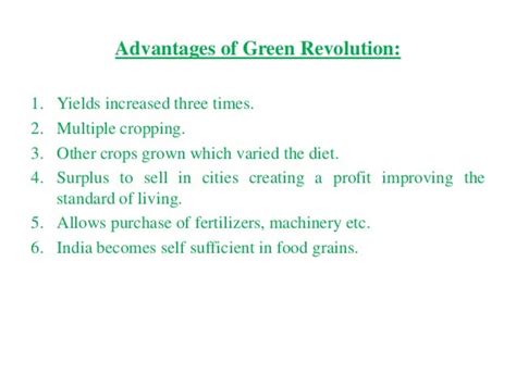 Green revolution India