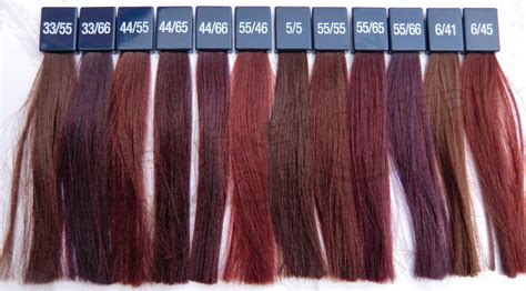 Hair color swatches, Wella hair color chart, Wella hair color