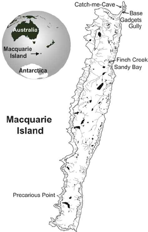 Macquarie Island Australia Map - Denise Guenevere