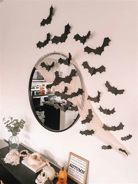 $2 Halloween Bat Wall Decor - Dollar Store DIY