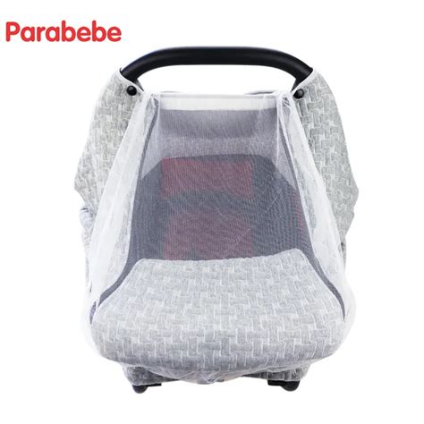 Luxury Baby Car Seat Cover For Newborn Mesh Canopy Car Seat Accessories Carseat Cover Infant ...