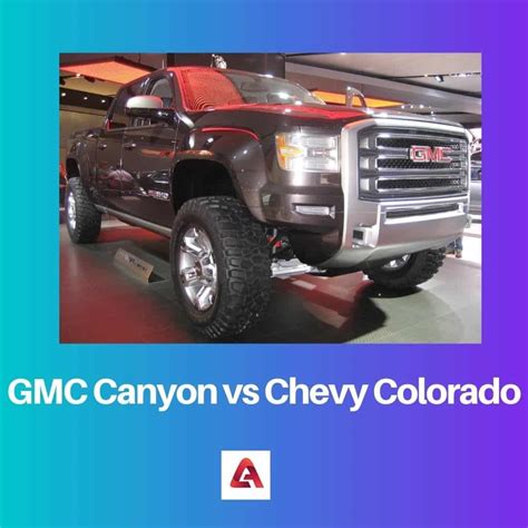 GMC Canyon vs Chevy Colorado: Difference and Comparison