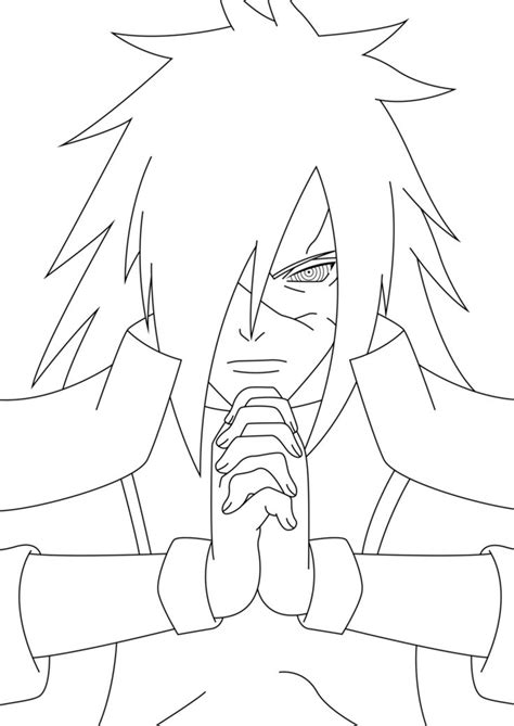 coloriage madara - Recherche Google | Dessin naruto, Coloriage, Dessin