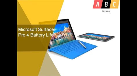 Microsoft Surface Pro 4 Battery Life - YouTube