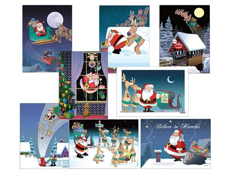 Funny Christmas Cards Variety Pack 24 Cards & 25 Envelopes - Etsy