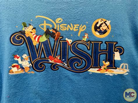 disney cruise- disney wish merchandise-wish character logo blue shirt ...