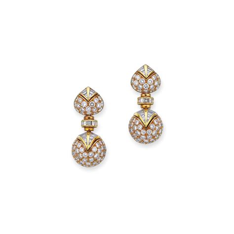 DIAMOND EARRINGS, BULGARI | Christie's