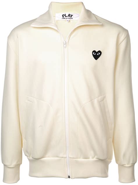 Comme Des Garçons Play Heart Logo Track Jacket - Farfetch