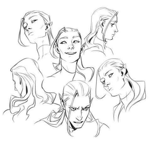 Facial expressions references sketch doodle art drawing pose character ...