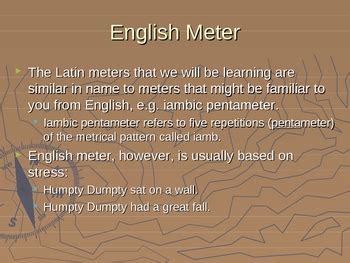 Introduction to Latin Dactylic Hexameter PowerPoint by Ed DeHoratius