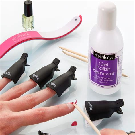 401306 - Stylfile Gel Polish Remover Kit - QVC PRICE: £14.99 + £3.95 A complete gel nail polish ...