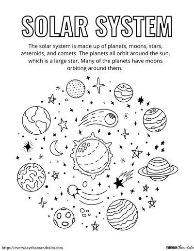 Solar System And Coloring Pages