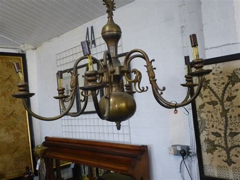 Antique Brass Chandelier 1 | ANTIQUES.CO.UK