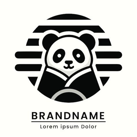 Premium Vector | Mascot panda logo design modern classic mascot branding