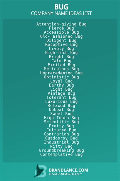 1000+ Cool Bug Company Name Ideas List Generator (2024)