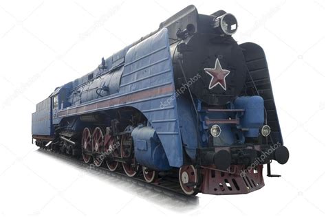 Blue express steam locomotive — Stock Photo © Aleks49 #12524290