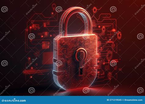 Cyber security lock stock illustration. Illustration of protect - 271219545