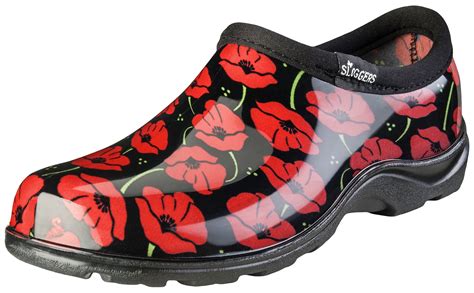 Sloggers - Sloggers Women's Waterproof Comfort Shoes - Red Poppies ...