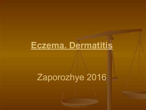 Eczema. Dermatitis презентация, доклад
