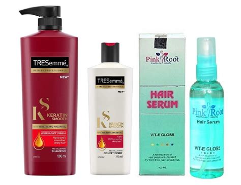 Buy PINK ROOT HAIR SERUM 100ML WITH TRESEMME 580ML KERATIN SMOOTH ...