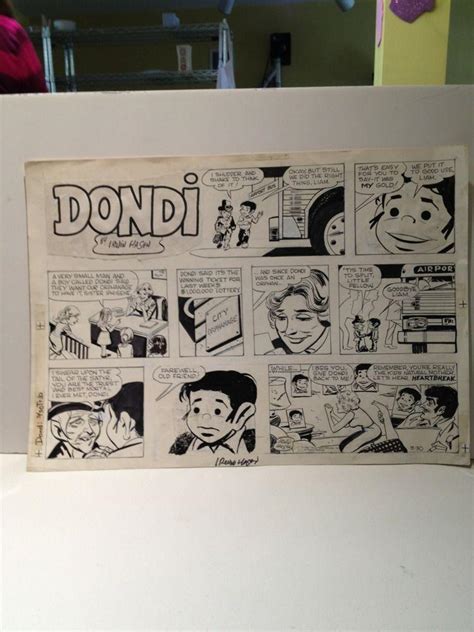 DONDI Original Sunday Comic Strip Art IRWIN HASEN 3-30-86 Liam Signed ...