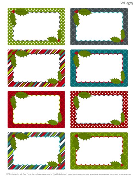 Printable Christmas Labels for Homemade Baking | Free printable label… | Christmas printable ...