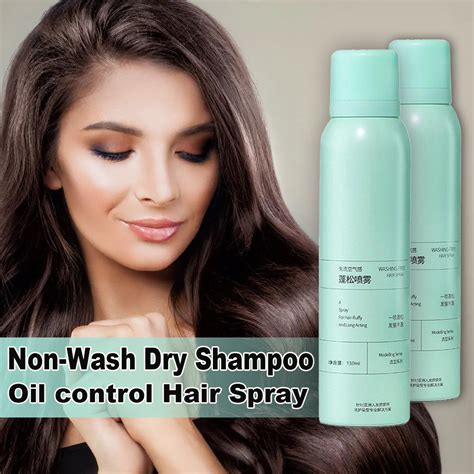 Non-wash Hair Fluffy Spray Dry Shampoo Oil Control Lazy Volume Dry Fluffy Lift Hair Hair spray ...