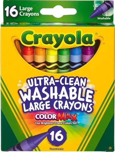 htconline.in| Crayola Ultra Clean Washable Large Crayons 16 Colours ...