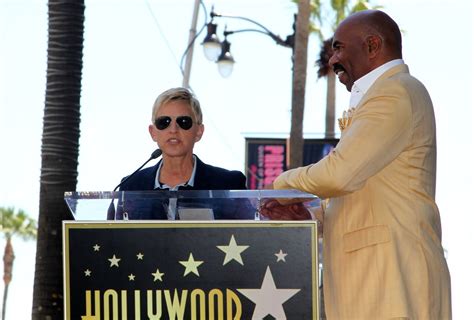 Ellen DeGeneres Picture 132 - Steve Harvey Is Honoured with A Star on The Hollywood Walk of Fame