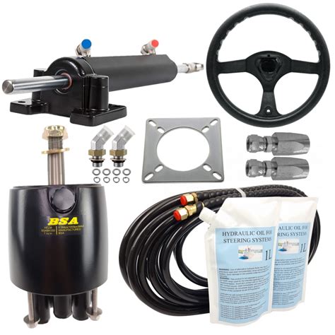 Hydraulic Inboard Steering Kit & Steering Wheel - Up To 150hp | Boat Steering Australia