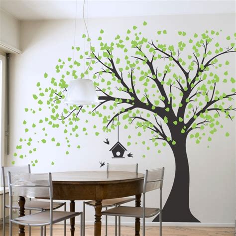 DIY Large Tree Wall Decal Paper Art Wall Sticker Peel Stick Vinyl Sheet ...