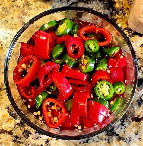 Pickled Fresno and Serrano peppers. : spicy | Stuffed peppers, Serrano ...