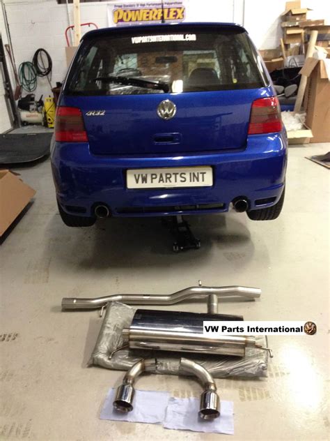 VW Golf MK4 R32 Milltek Sport Cat Back Exhaust System Chrome Polished ...