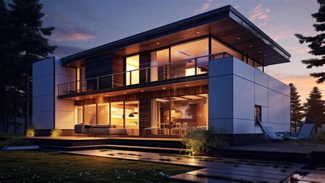 Premium AI Image | Black solar panels on the roof Beautiful large modern house and solar energy ...