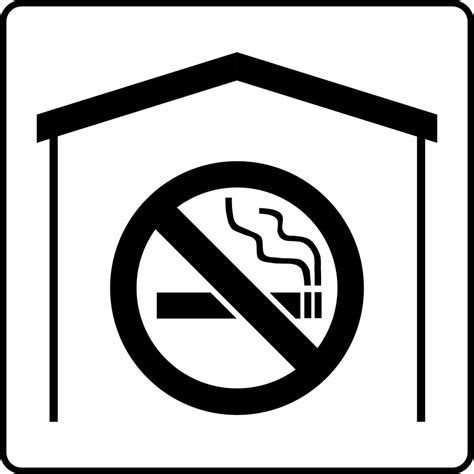 No Smoking | Free Stock Photo | Illustration of a black and white no smoking symbol | # 16154