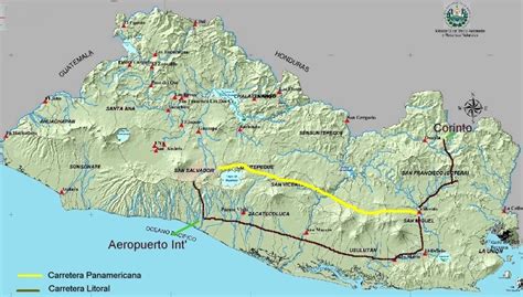 El Salvador Mapa Rutas