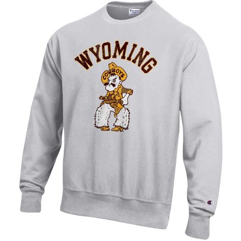 Wyoming Cowboy Pistol Pete Crew - Silver Grey | University of Wy