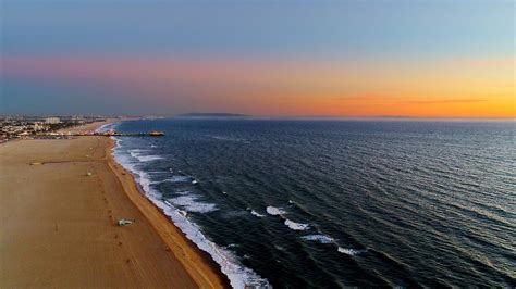 Santa Monica Beach Sunset Photograph by Patrick Donovan