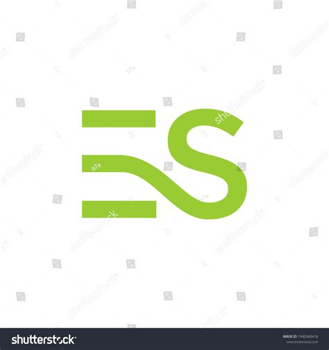 Es Logo Design Vector Sign Stock Vector (Royalty Free) 1940340418 ...