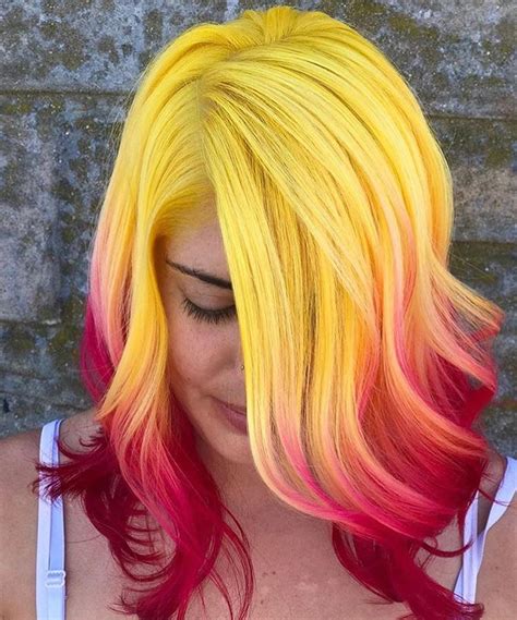 Yellow Hair Color, Ombre Hair Color, Cool Hair Color, Hair Color Trends, Hair Colors, Yellow ...