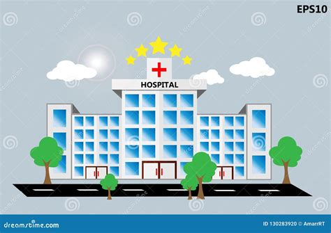 Clinic Building Cartoon