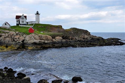 Cape Neddick Lighthouse on Nubble Island in York Beach, Maine - Encircle Photos