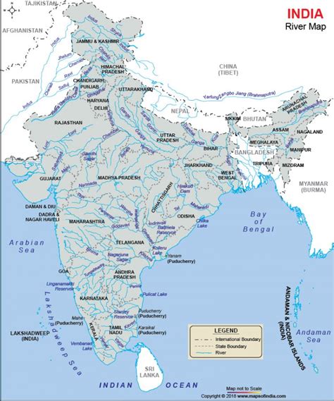 Rivers and Tributaries of India with Map - Entri Blog