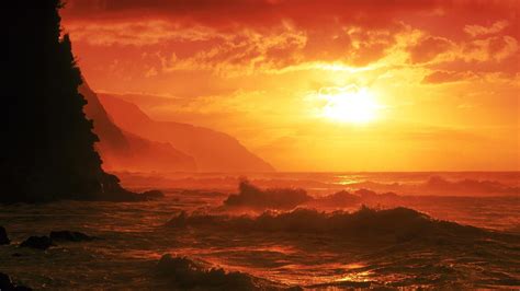 Hawaii Sunset Wallpaper - WallpaperSafari