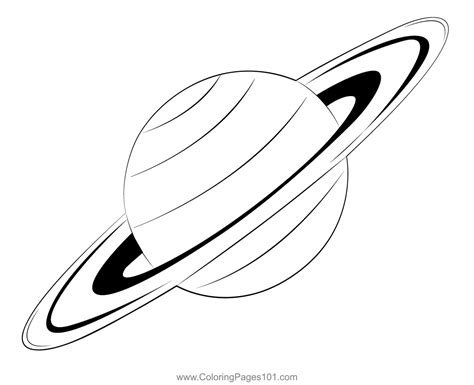 Planet Saturn Coloring Page for Kids - Free Planets Printable Coloring Pages Online for Kids ...